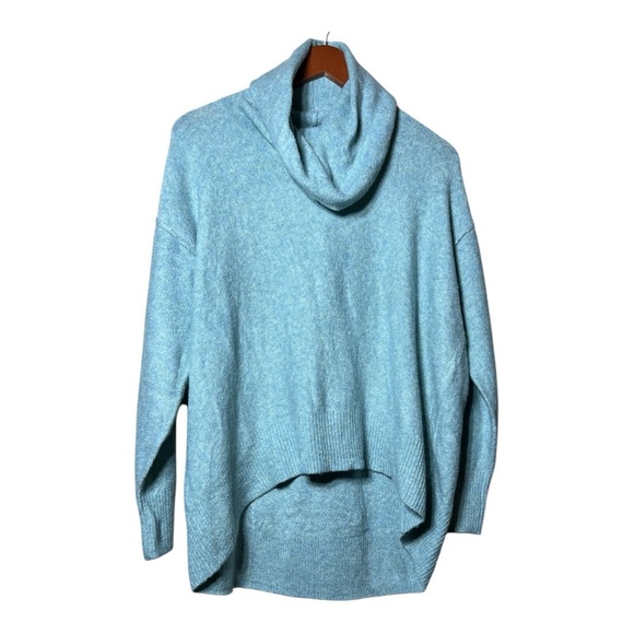 American Eagle Cozy Blue Women's Cowl Neck Sweater - Picture 1 of 8